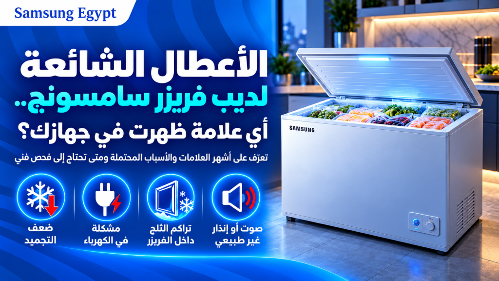 الأعطال الشائعة لديب فريزر سامسونج.. أي علامة ظهرت في جهازك؟
